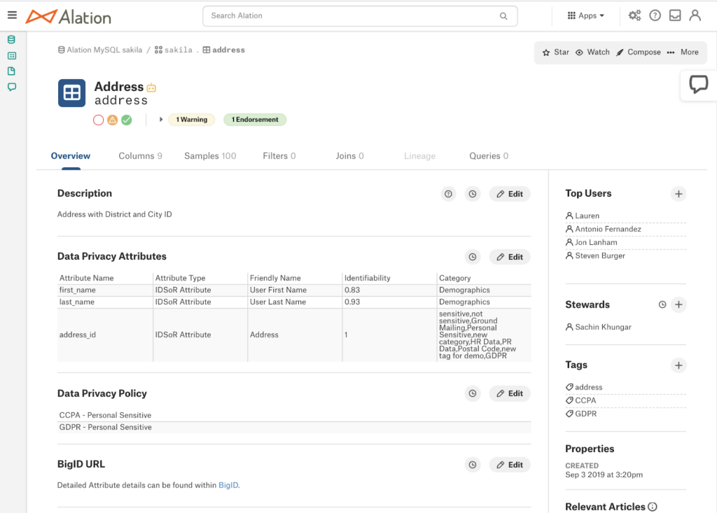 User interface screenshot