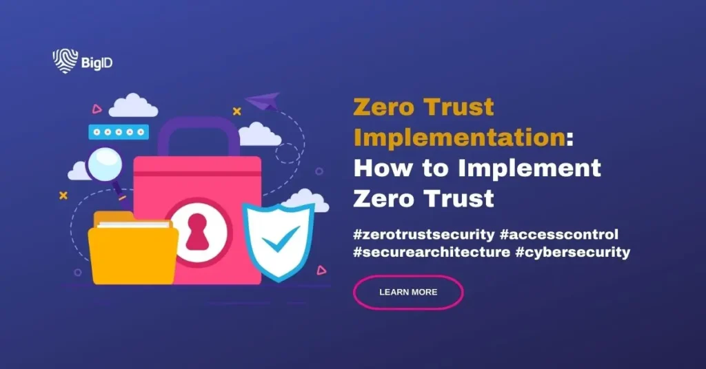 How to implement zero trust architecture by BigID